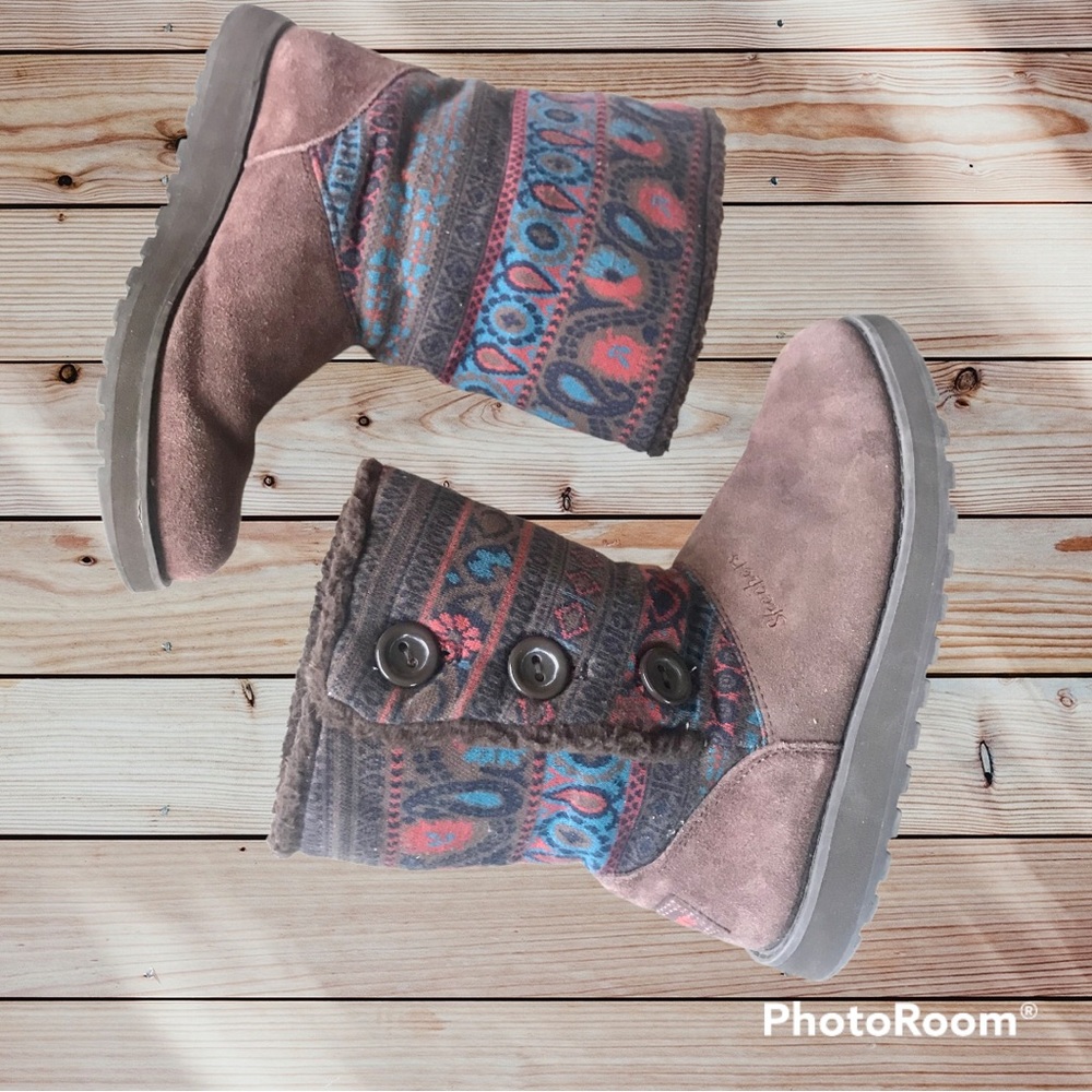 Skechers Women’s Australia Boots Faux Fur Lined Suede… Gem